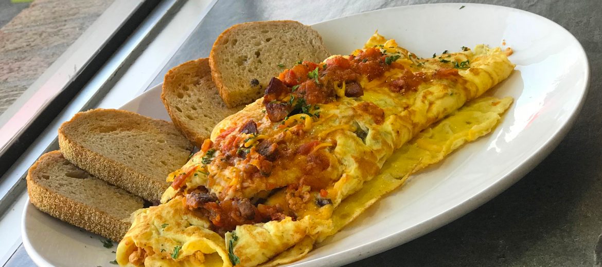 Breakfast Featured Item - 5 Egg Chorizo Omelette