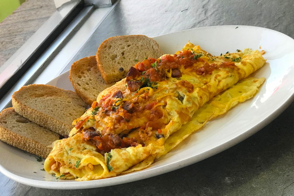 Breakfast Featured Item - 5 Egg Chorizo Omelette